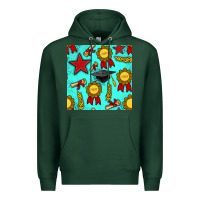 Sports Green graduation seamless pattern Premium Hoodie - BundleAndBundleShop