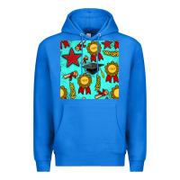 True Royal graduation seamless pattern Premium Hoodie - BundleAndBundleShop
