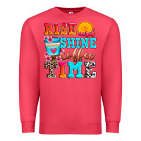 Cardinal rise and shine coffee time Premium Sweatshirt - Zillion Design Studio