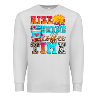 Dove Grey rise and shine coffee time Premium Sweatshirt - Zillion Design Studio