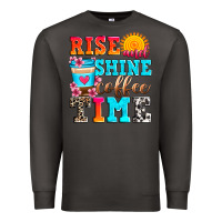 Smoke rise and shine coffee time Premium Sweatshirt - Zillion Design Studio