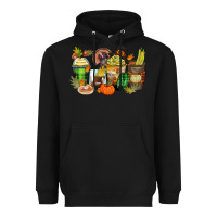 Black thanksgiving coffee cups Heavyweight Hoodie - Zillion Design Studio