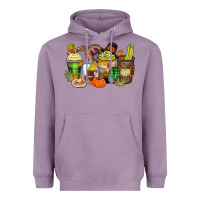 Lavender thanksgiving coffee cups Heavyweight Hoodie - Zillion Design Studio