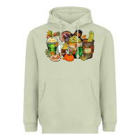 Matcha thanksgiving coffee cups Heavyweight Hoodie - Zillion Design Studio