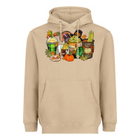 Mushroom thanksgiving coffee cups Heavyweight Hoodie - Zillion Design Studio