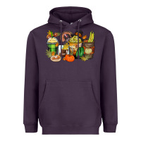Plum thanksgiving coffee cups Heavyweight Hoodie - Zillion Design Studio