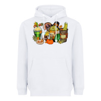White thanksgiving coffee cups Heavyweight Hoodie - Zillion Design Studio