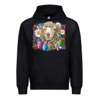 Black easter sheep eggs butterfly daisys leopard glitter wooden Urban Hoodie - Artiststas