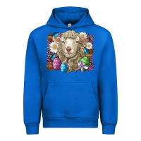 Cobalt easter sheep eggs butterfly daisys leopard glitter wooden Urban Hoodie - Artiststas