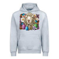 Heather Grey easter sheep eggs butterfly daisys leopard glitter wooden Urban Hoodie - Artiststas