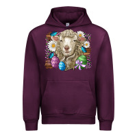 Mauve Wine easter sheep eggs butterfly daisys leopard glitter wooden Urban Hoodie - Artiststas