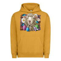 Pigment Peanut Butter easter sheep eggs butterfly daisys leopard glitter wooden Urban Hoodie - Artiststas
