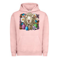 Pigment Salmon easter sheep eggs butterfly daisys leopard glitter wooden Urban Hoodie - Artiststas