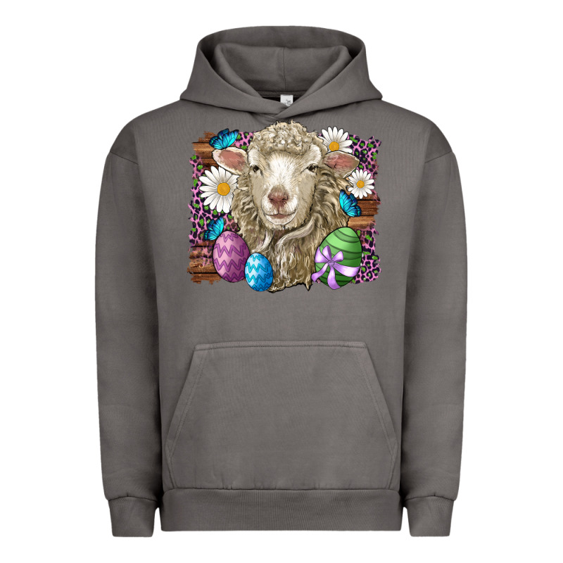 Easter Sheep Eggs Butterfly Daisys Leopard Glitter Wooden Urban Hoodie by Artiststas | Teevron