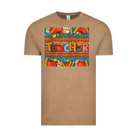 Vintage Coffee teacher and pens apples books leopard and tooled leather tumbler Vintage Tee - Artiststas