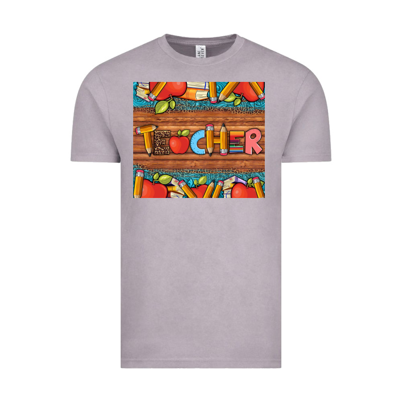 Teacher And Pens Apples Books Leopard And Tooled Leather Tumbler Vintage Tee by Artiststas | Teevron
