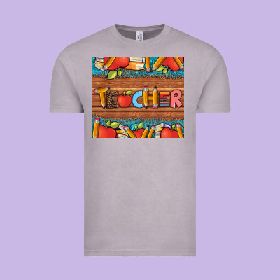 Teacher And Pens Apples Books Leopard And Tooled Leather Tumbler Vintage Tee Designed By Artiststas