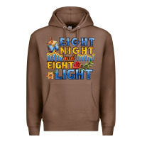Chestnut eight night and eight light for hanukkah Premium Hoodie - AdoDesignShop