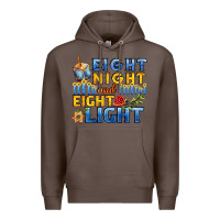 Coffee eight night and eight light for hanukkah Premium Hoodie - AdoDesignShop
