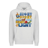 Dove Grey eight night and eight light for hanukkah Premium Hoodie - AdoDesignShop