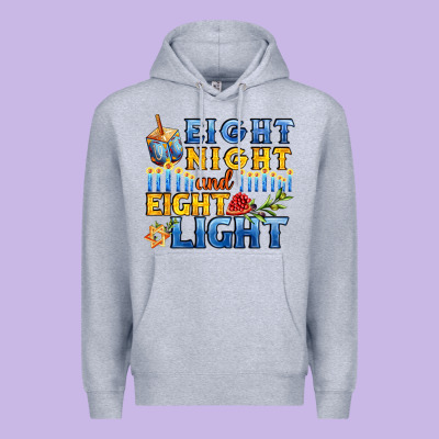 Eight Night And Eight Light For Hanukkah Premium Hoodie Designed By Adodesignshop