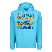 Ocean Blue eight night and eight light for hanukkah Premium Hoodie - AdoDesignShop