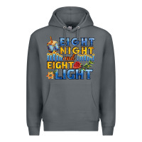 Rock eight night and eight light for hanukkah Premium Hoodie - AdoDesignShop