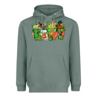 Sage t rex coffee cups Heavyweight Hoodie - Zillion Design Studio
