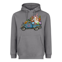 Storm Happy Easter Truck with Bunny Eggs And Carrot Heavyweight Hoodie - RanaPortraitStore