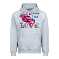 Heather Grey loads of love wıth truck Urban Hoodie - AdoDesignShop