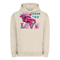 Pigment French Oak loads of love wıth truck Urban Hoodie - AdoDesignShop