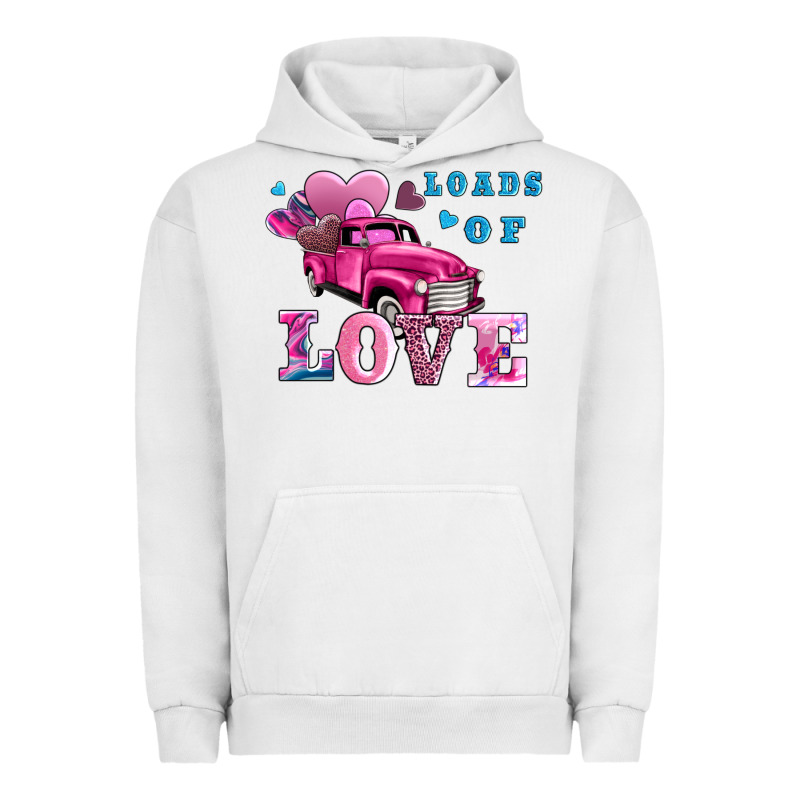 Loads Of Love Wıth Truck Urban Hoodie by AdoDesignShop | Teevron