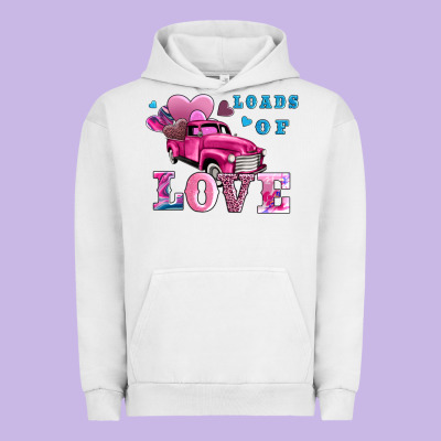 Loads Of Love Wıth Truck Urban Hoodie Designed By Adodesignshop