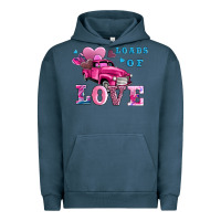 Pigment Midnight Navy loads of love wıth truck Urban Hoodie - AdoDesignShop