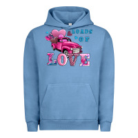Pigment Pebble Blue loads of love wıth truck Urban Hoodie - AdoDesignShop