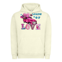Pigment Pistachio loads of love wıth truck Urban Hoodie - AdoDesignShop