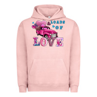 Pigment Salmon loads of love wıth truck Urban Hoodie - AdoDesignShop