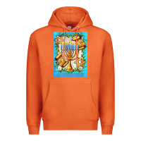 Carrot candlestick with parchment Premium Hoodie - AdoDesignShop