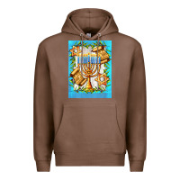 Chestnut candlestick with parchment Premium Hoodie - AdoDesignShop