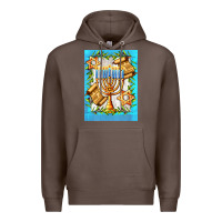 Coffee candlestick with parchment Premium Hoodie - AdoDesignShop