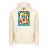 Sandshell candlestick with parchment Premium Hoodie - AdoDesignShop