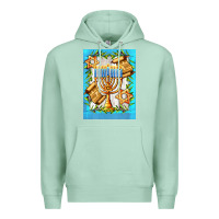 Seafoam candlestick with parchment Premium Hoodie - AdoDesignShop