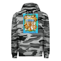 Slate Camo candlestick with parchment Premium Hoodie - AdoDesignShop