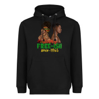 Black living free ish since 1865 with afro black woman a Heavyweight Hoodie - texasbilliewilder