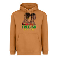 Meerkat living free ish since 1865 with afro black woman a Heavyweight Hoodie - texasbilliewilder