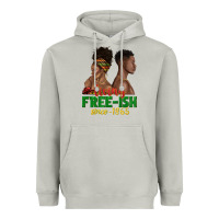 Moon Dust living free ish since 1865 with afro black woman a Heavyweight Hoodie - texasbilliewilder