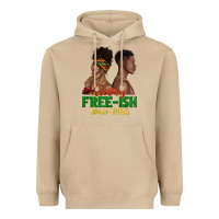 Mushroom living free ish since 1865 with afro black woman a Heavyweight Hoodie - texasbilliewilder