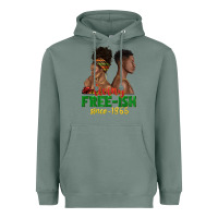 Sage living free ish since 1865 with afro black woman a Heavyweight Hoodie - texasbilliewilder