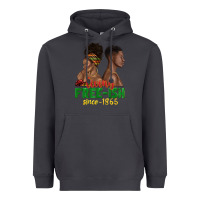 Smoke living free ish since 1865 with afro black woman a Heavyweight Hoodie - texasbilliewilder