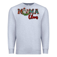 Heather Grey mama claus Premium Sweatshirt - RanaPortraitStore